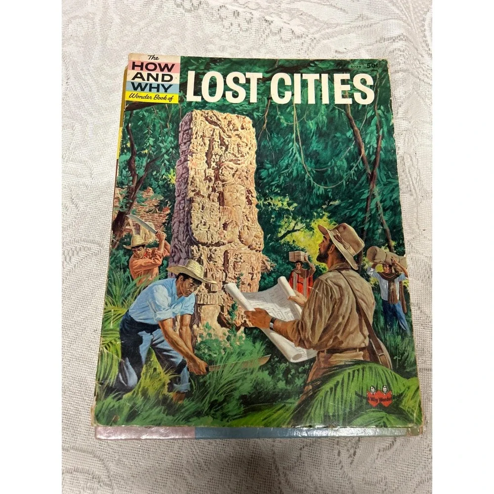 Vintage‎ How and Why Wonder Books Lot of 3 Sea Shells North America Lost Cities